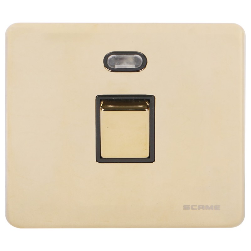 PBB S/L SCAME MODERNA GOLD SWITCH WITH BULB