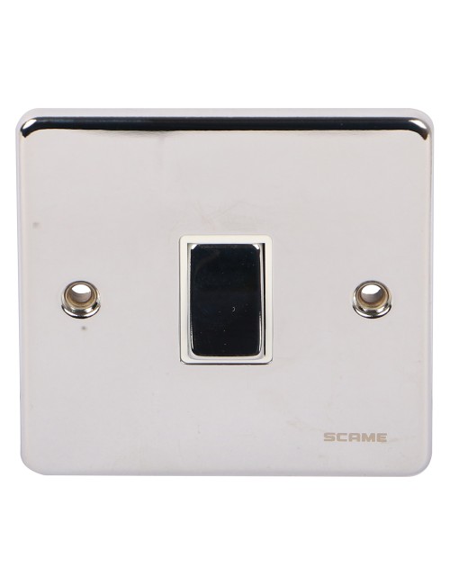 PCW SCAME MODERNA SINGLE SWITCH CHROME