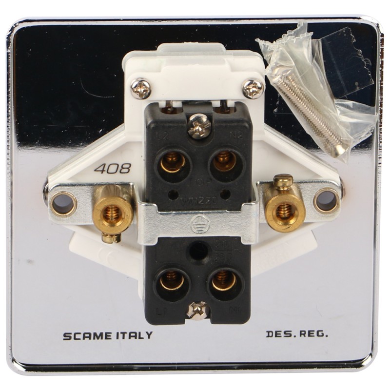 PCW SCAME MODERNA SWITCH 20AMP WITH BULB