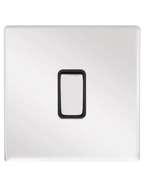 PCB S/L SCAME MODERNA SINGLE SWITCH CHROME