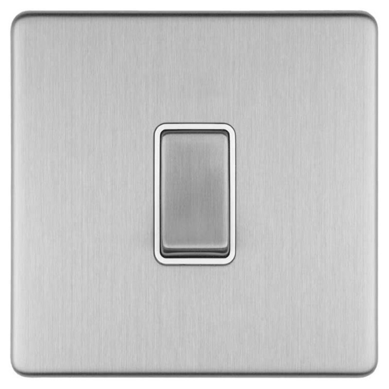 SCW S/L SCAME MODERNA SINGLE SWITCH CHROME