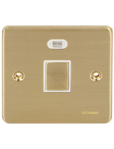 سكامى مودرنا ذهبى مطفى سويتش 20A DPمع لمبة SBW