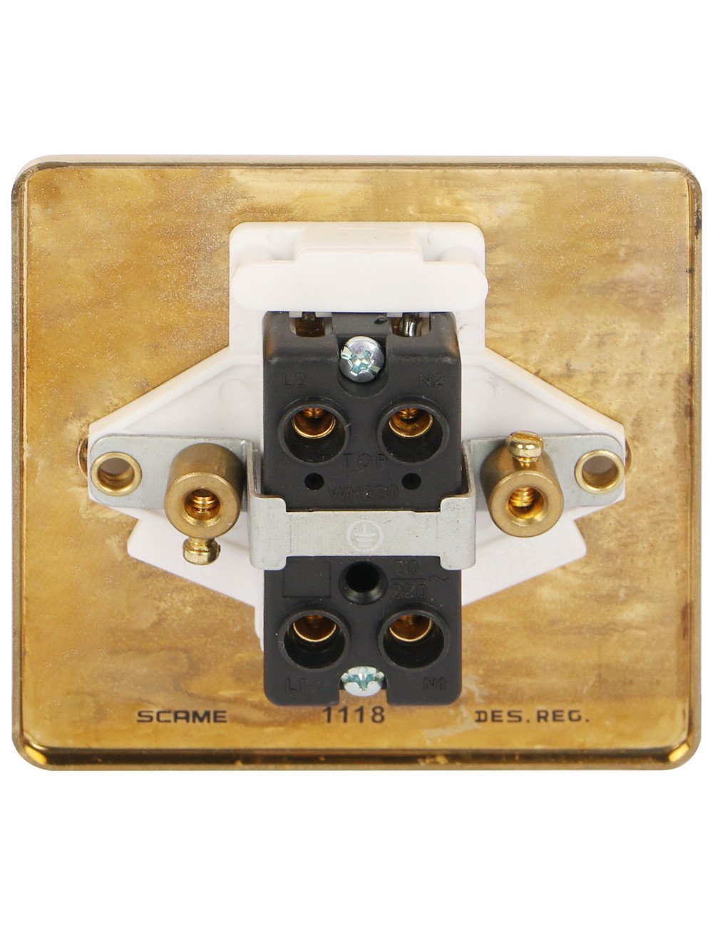 SBW SCAME MODERNA SWITCH MATTE GOLD WITH BULB