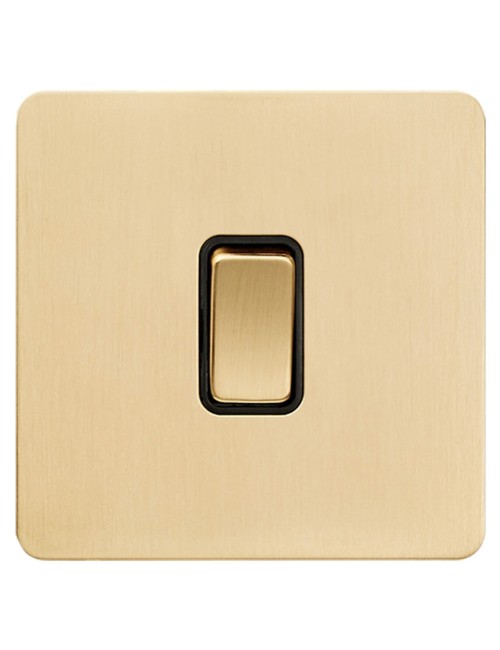 BB S/L SCAME MODERNA SINGLE SWITCH MATTE GOLD