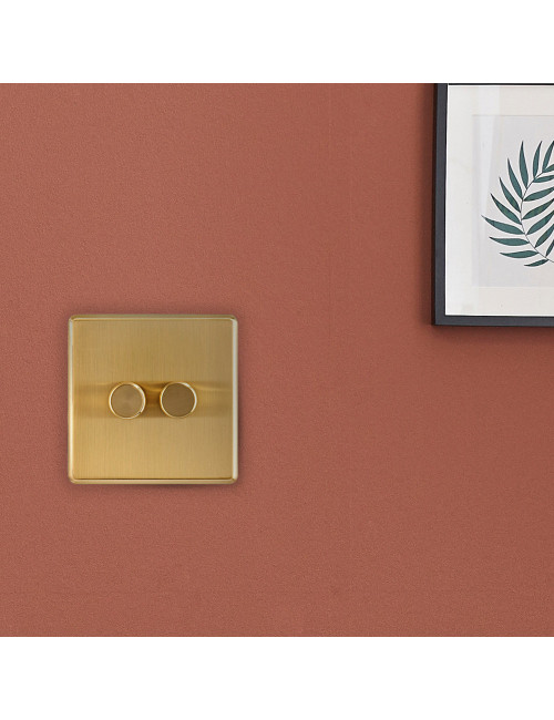 PBB S/L W SCAME MODERNA DOUBLE SWITCH GOLD