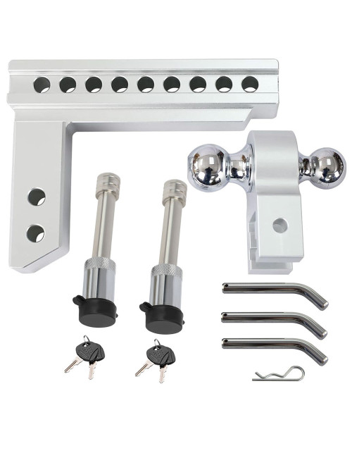 HR-8" ALMINIUM ALLOY ADJUSTABLE TRAILER HITCH