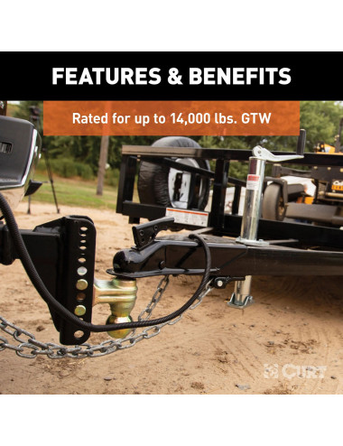 HD-6" HEAVY DUTY TRAILER VALET ADJUSTABLE DROP HITCH