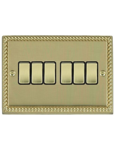 SCAME CLASSIC 6 GANG SWITCH