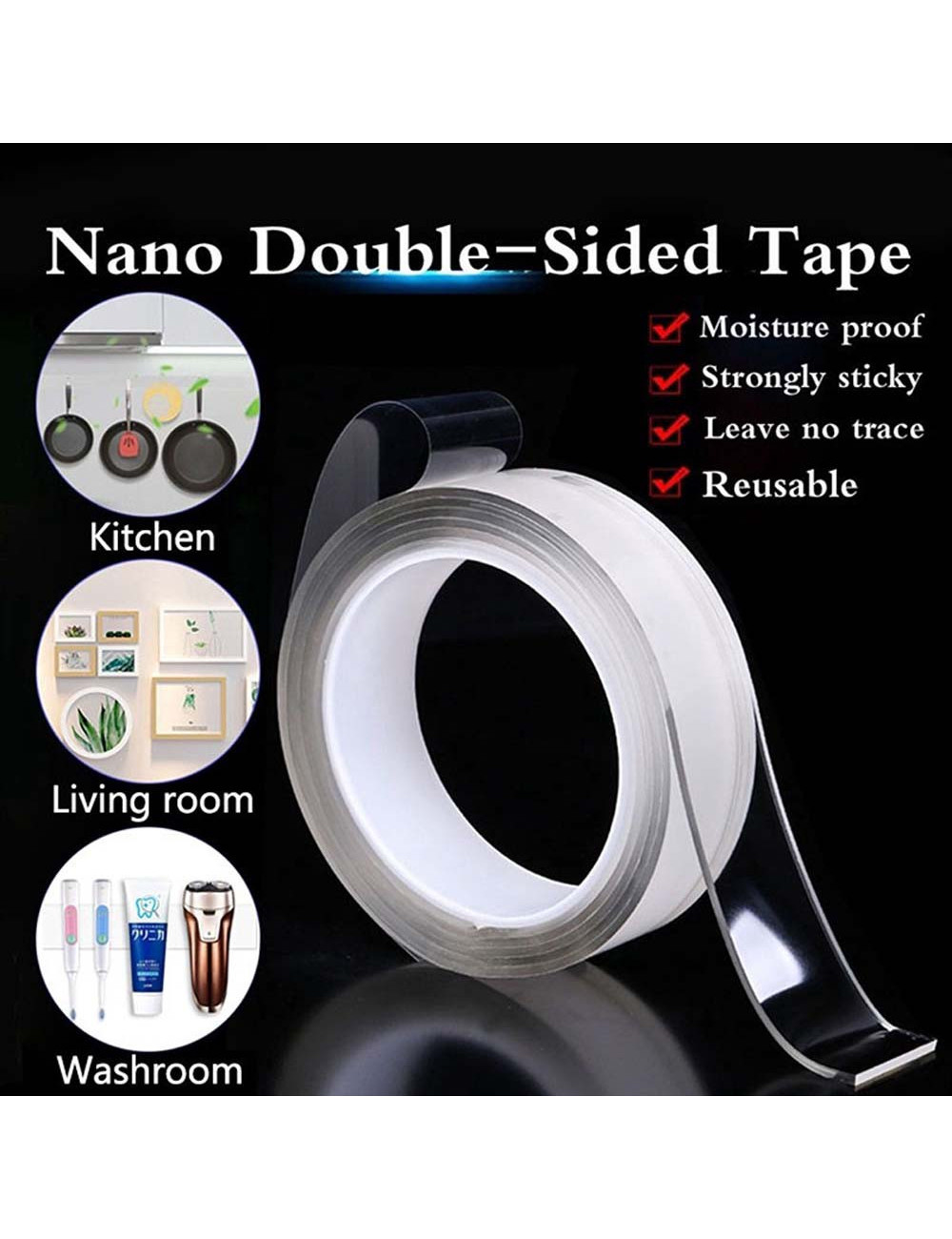 LM-35 NANO DOUBLE SIDE TAPE 20MM X 1M