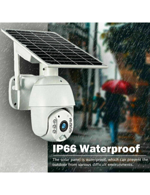 SOLAR POWERED CAMERA WITH PANEL