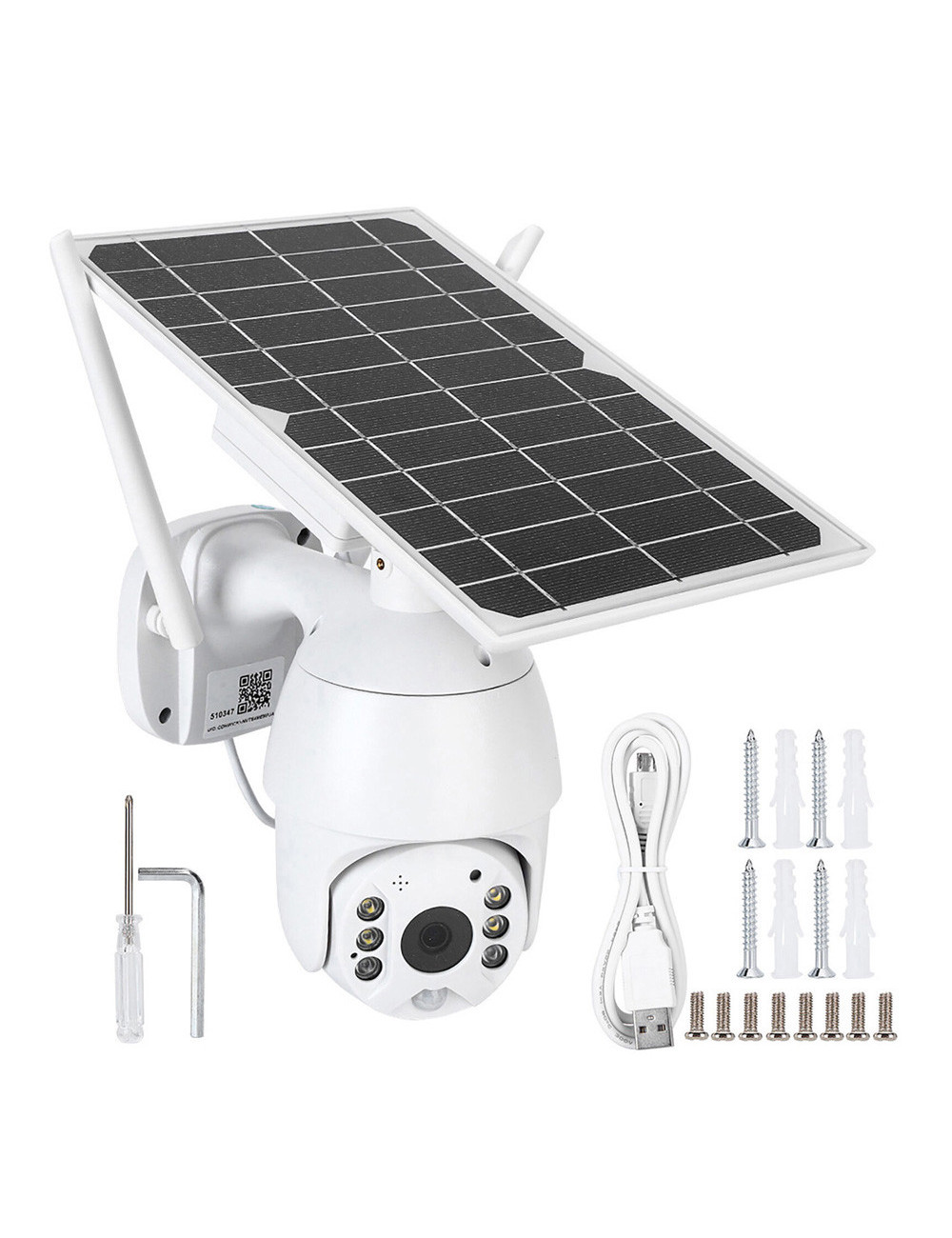 SOLAR POWERED CAMERA WITH PANEL