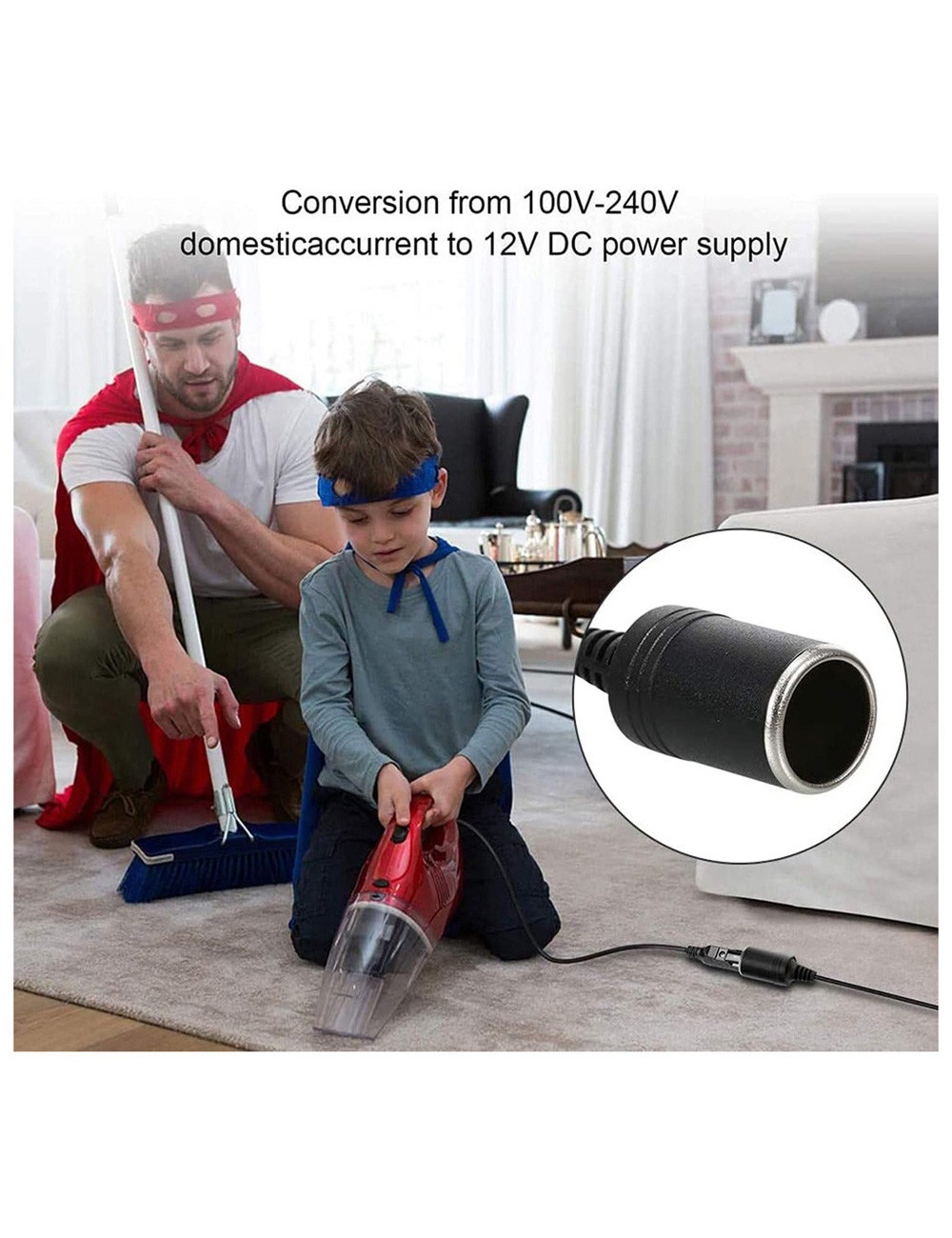 240V-12V محول ولاعة سيارة علي كهرباء CHN