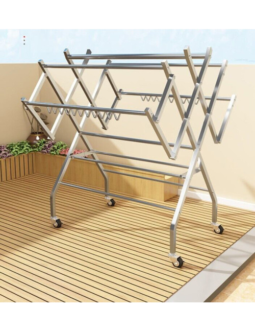 CM-021 STAINLESS CLOTHES DRYING RACK