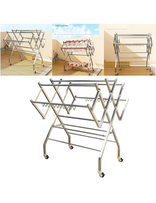 CM-021 STAINLESS CLOTHES DRYING RACK