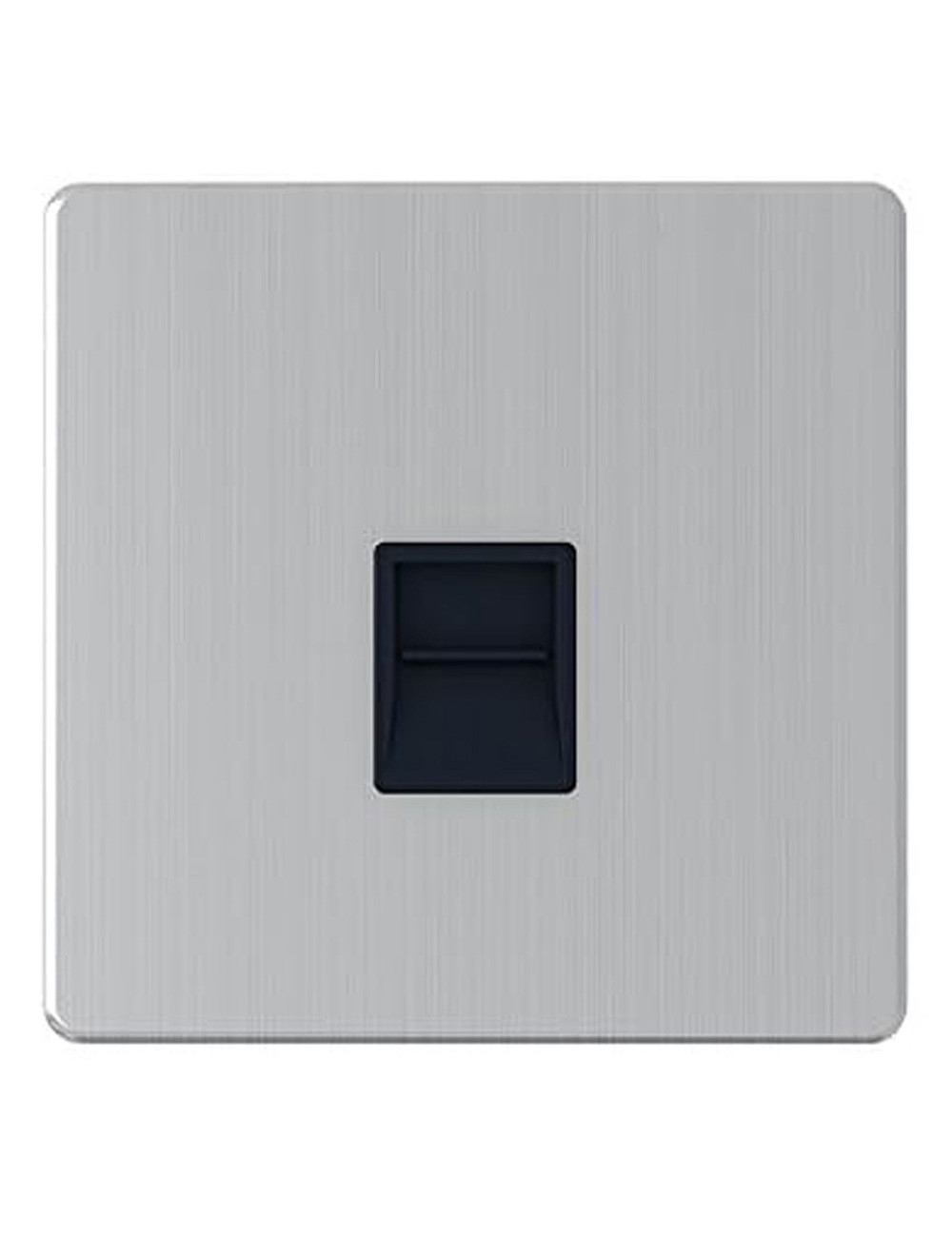 SCB S/L RJ11 SINGLE TELEPHONE SOCKET CHROME