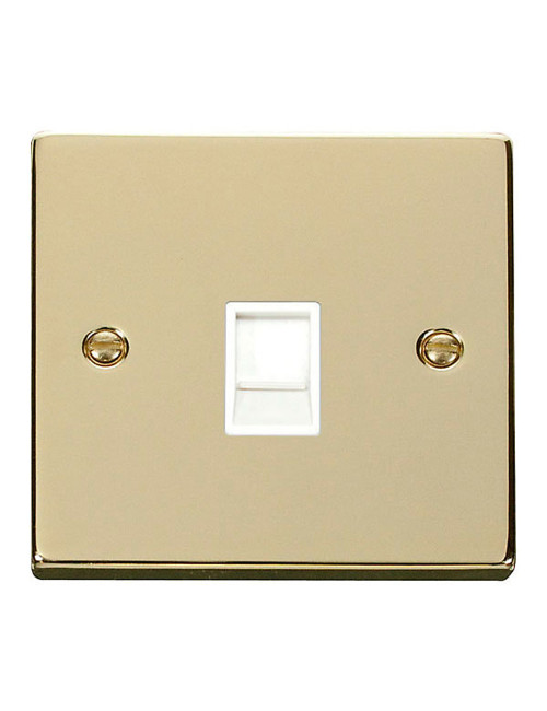 PBW CAT6- RJ45 SCAME MODERNA SINGLE COMPUTER SOCKET GOLD
