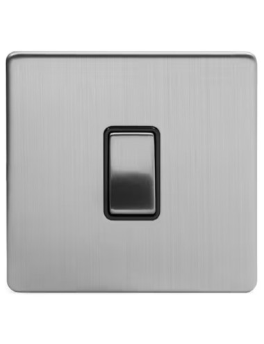 SCB S/L SCAME MODERNA SINGLE SWITCH CHROME