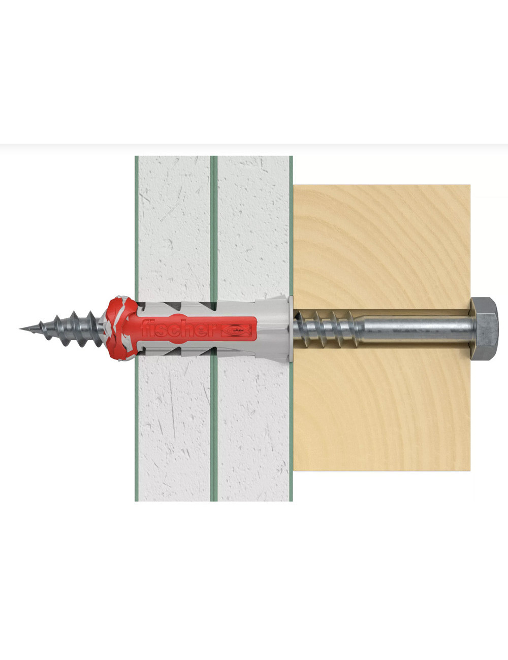 فيشر ديوباور مع برغي 12x60 S K NV 2x(537665)