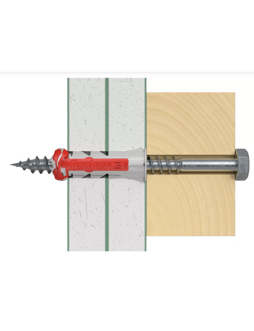 537665 FISHCHER DUOPOWER 12x60 S K NV PLUG + HEXAGONAL SCREW 2PCS
