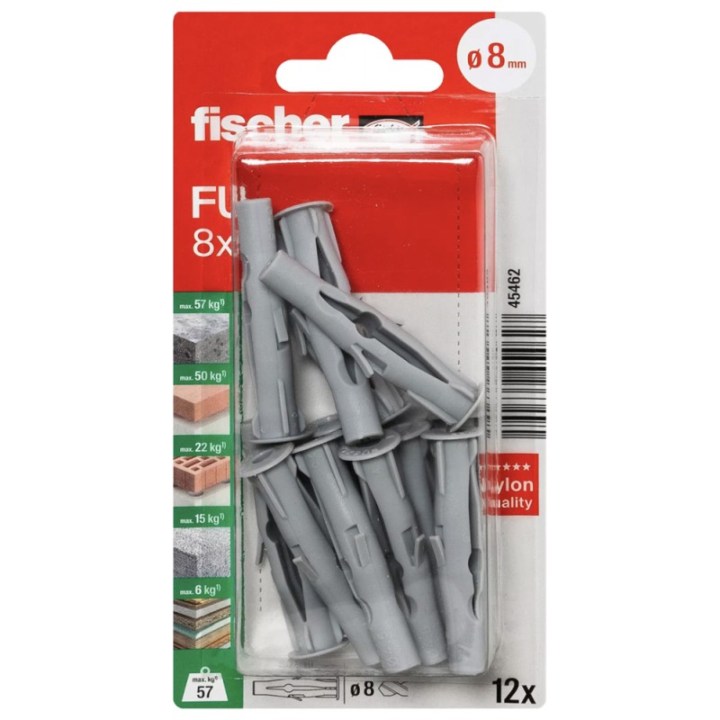 45462 FISHCHER FU 8X50 K /BLISTER/ PLUG 12PCS