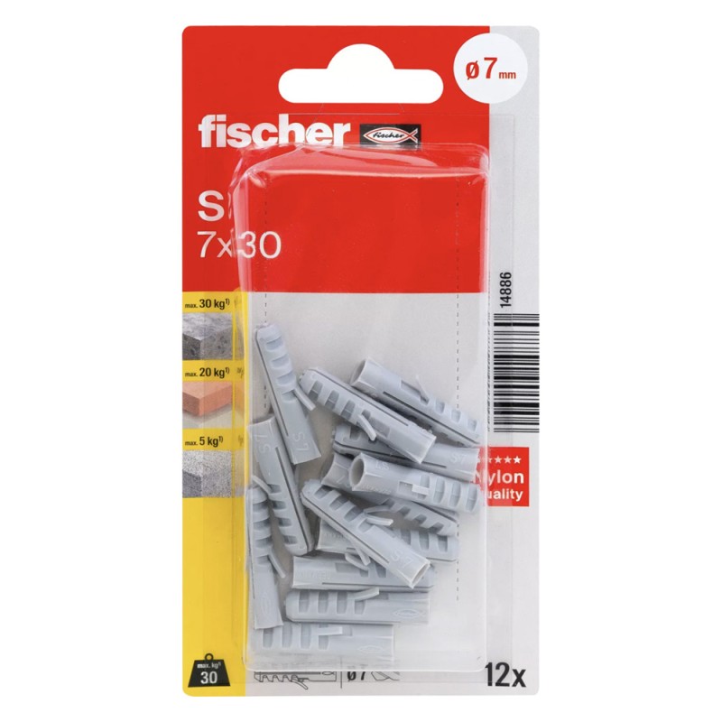 14886 FISHCHER BLISTER S-7 KP PLUG 12PCS