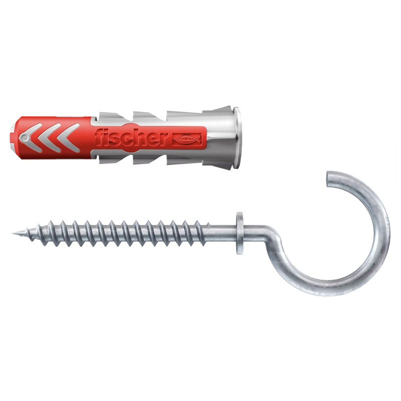 535004 FISHCHER DUOPOWER 10X50 RH K NV PLUG + ROUND HOOK 2PCS