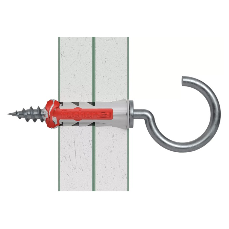 535004 FISHCHER DUOPOWER 10X50 RH K NV PLUG + ROUND HOOK 2PCS