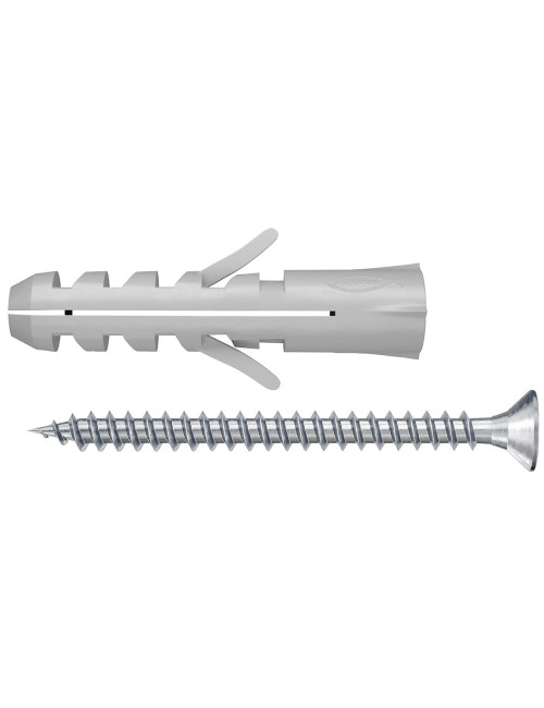 14887 FISHCHER BLISTER S-7 GKS PLUG + COUNTER SUNK SCREW 12PCS