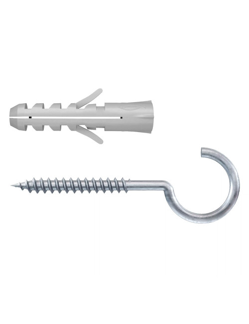 14874 FISHCHER BLISTER S-6 HAK PLUG + ROUND HOOK 8PCS
