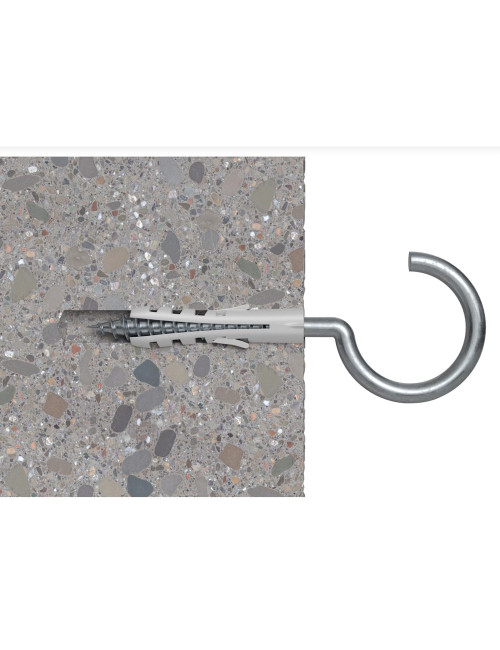 14874 FISHCHER BLISTER S-6 HAK PLUG + ROUND HOOK 8PCS