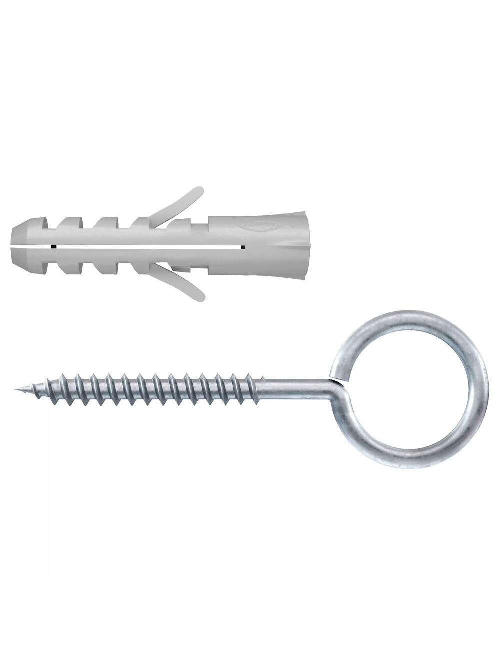 14890 FISHCHER BLISTER S-7 HCK PLUG + EYE HOOK 6PCS