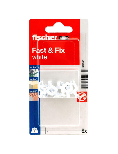 532760 FISHCHER FAST & FIX WHITE K NV PLUG 10PCS