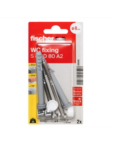 84340 FISHCHER BLISTER S-8 RD 80 CRK NV CERAMIC SET 2PCS