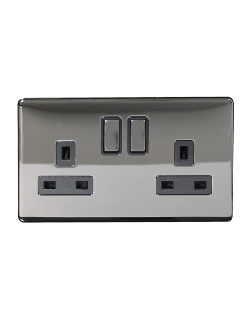 SCB S/L SCAME MODERNA DOUBLE SOCKET 13AMP