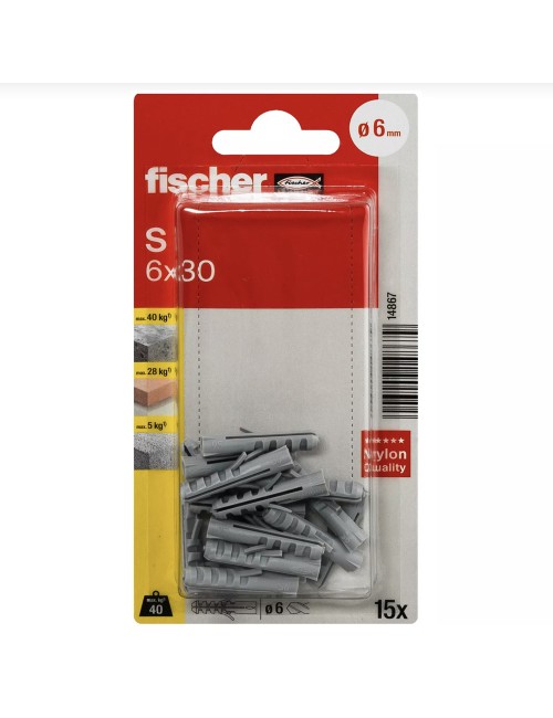 14867 FISHCHER BLISTER S-6 KP PLUG 15PCS