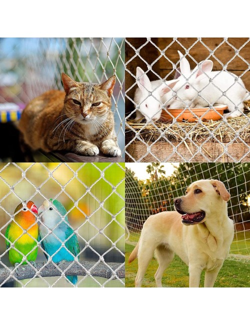 NYLON NET FOR GARDEN ANIMALS WHITE 120PLY 70MM x 3 x 25 MTR