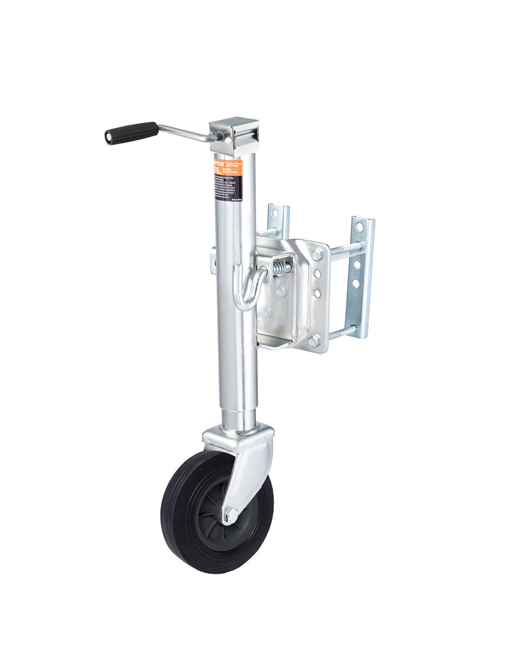 J3 TRAILER JACK RUBBER WHEEL 1000 LBS 6"