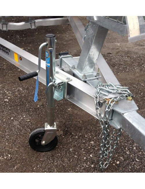 J3 TRAILER JACK RUBBER WHEEL 1000 LBS 6"