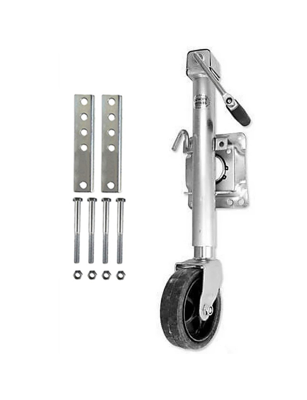 J3 TRAILER JACK RUBBER WHEEL 1000 LBS 6"