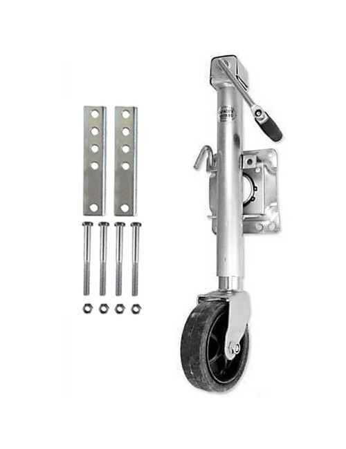 J3 TRAILER JACK RUBBER WHEEL 1000 LBS 6"