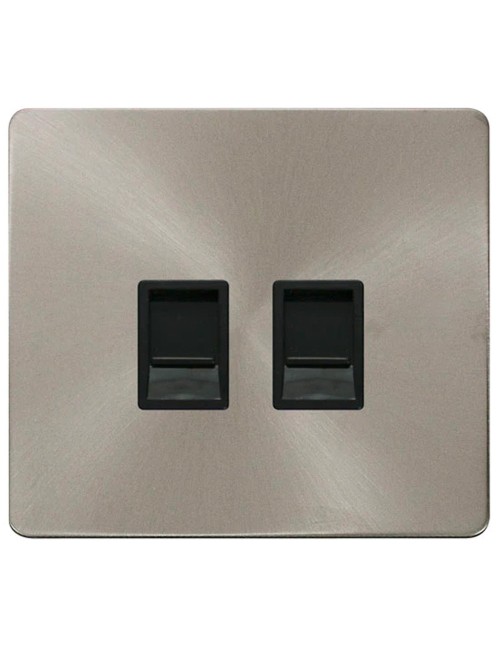 SCB S/L RJ11 SCAME MODERNA DOUBLE TELEPHONE SOCKET
