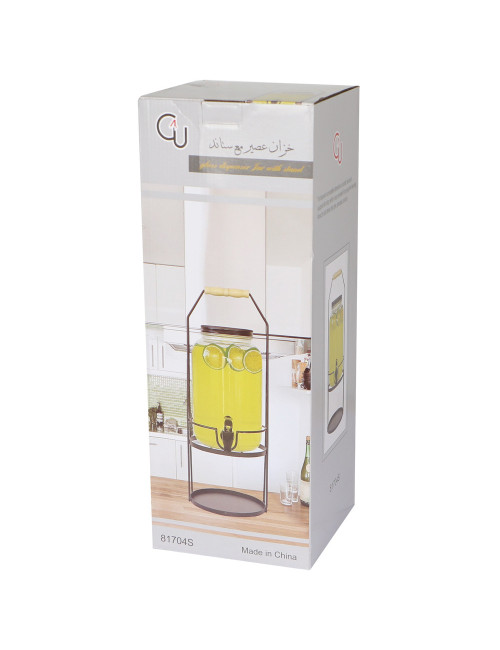 JUICE DISPENSER WITH STAND SINGLE BOTTLE