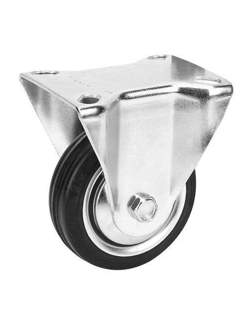 CASTRE WHEEL RUBBER FIXED 8"