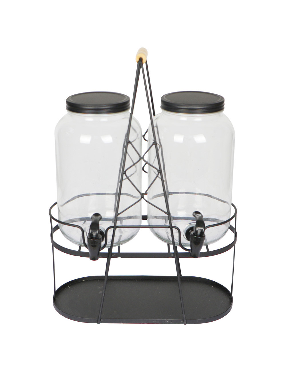 JUICE DISPENSER WITH STAND TWO BOTTLE