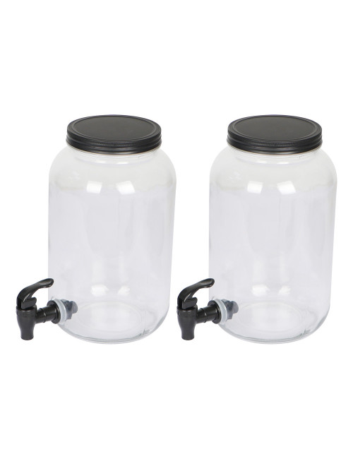 JUICE DISPENSER WITH STAND TWO BOTTLE