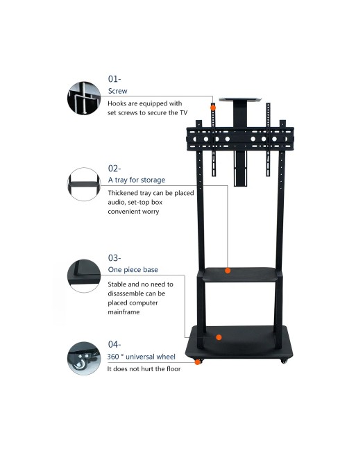 JAS 1700 HANGABLE TV STAND 32 X 70"