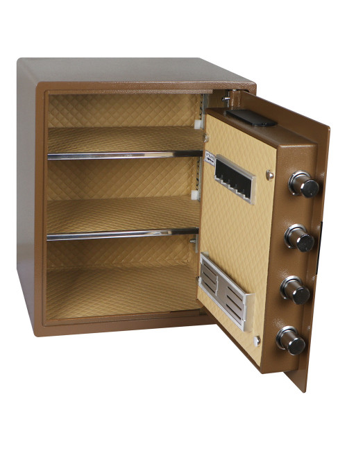 BGX-45X FINGERPRINT LOCKER SAFE BROWN 45×38×30CM