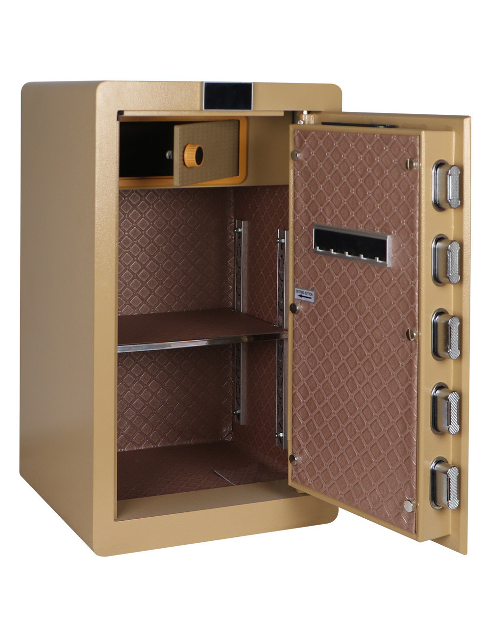 XPTOU-70 FINGERPRINT 70×40×36CM صندوق تجورى ذهبي