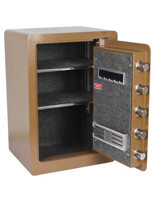 WIS-55 FINGERPRINT 55×38×30CM صندوق تجورى بني