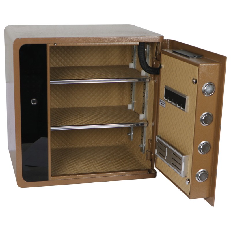 BXX-45 FINGERPRINT 45×45×35CM صندوق تجورى بني